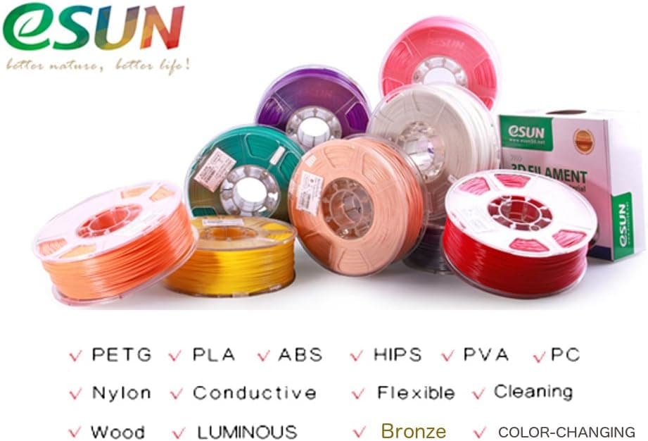 eSUN 1.75mm Natural Wood Filament 0.5kg (1.1lb) Spool