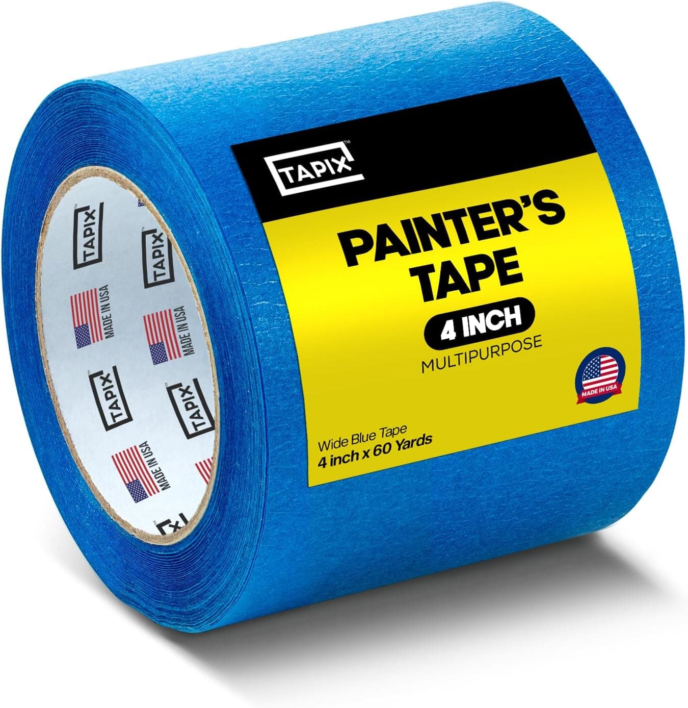 Wide Blue Painters Tape 4 inch x 60 Yards 3D Printing Tape Easy Clean Removal