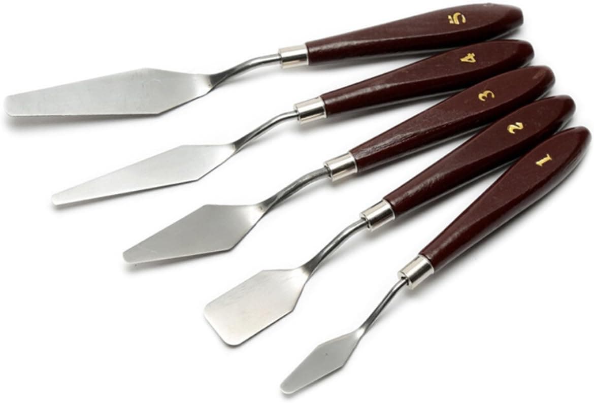 EVINIS 5Pcs Stainless Steel Spatula Palette Knife 3D Print Removal Tool