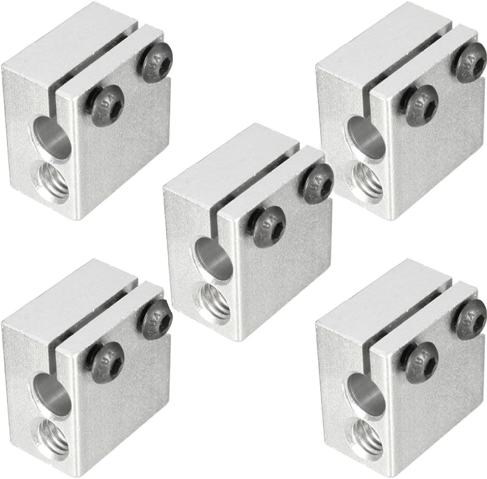 Wangdd22 5PCS V6 Volcano Aluminium Heater Block for E3D Volcano Print Head Hot End