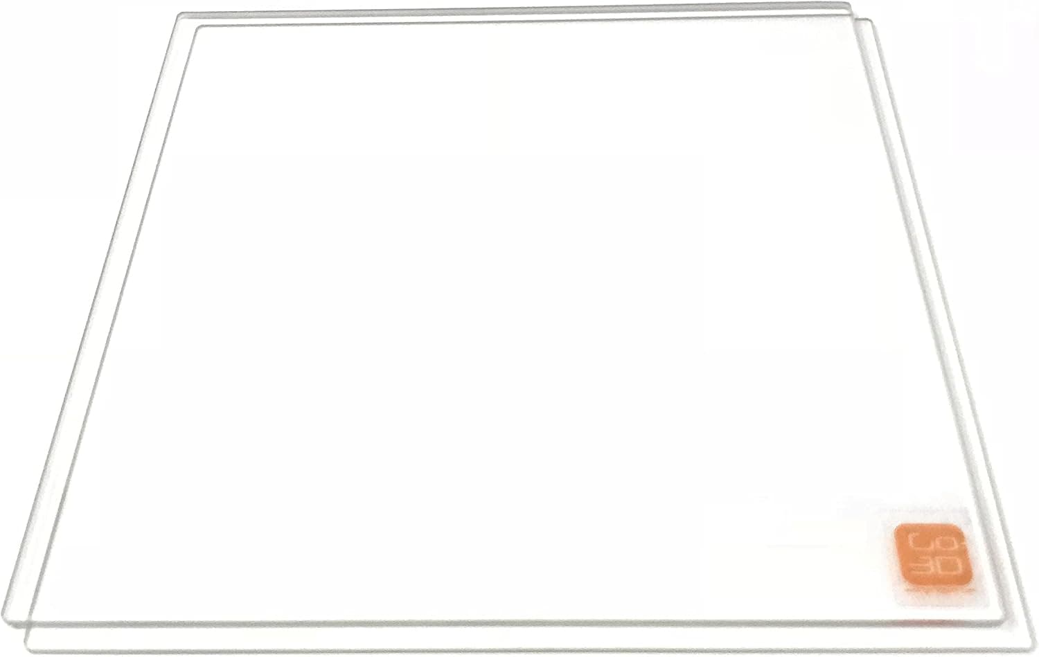 GO-3D PRINT 235x235mm Borosilicate Glass Plate for Creality Ender 3 (2 Packs)