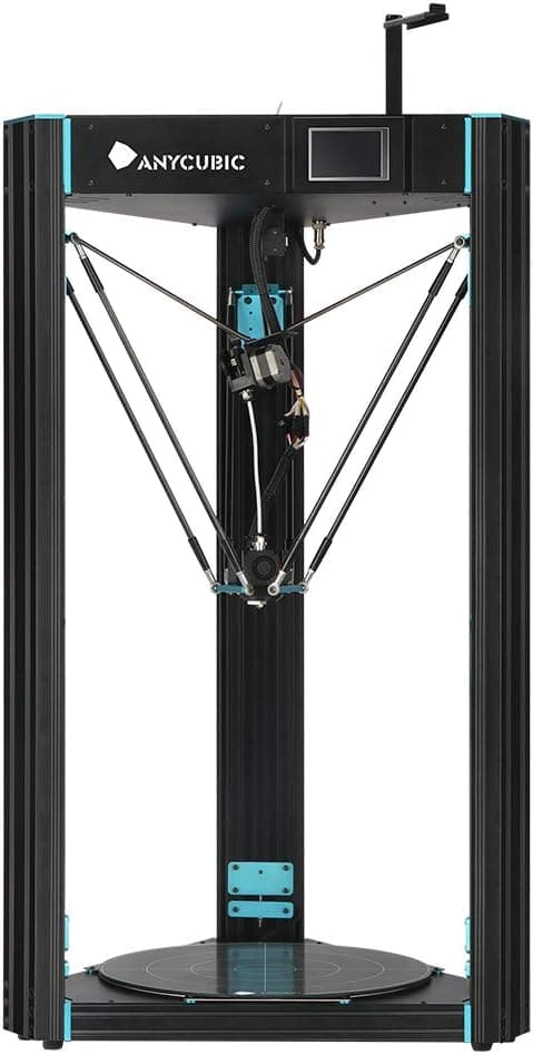 ANYCUBIC D Delta Kossel 3D Printer Pre-Assembled, Ultrabase Hotbed, 370x370x455mm