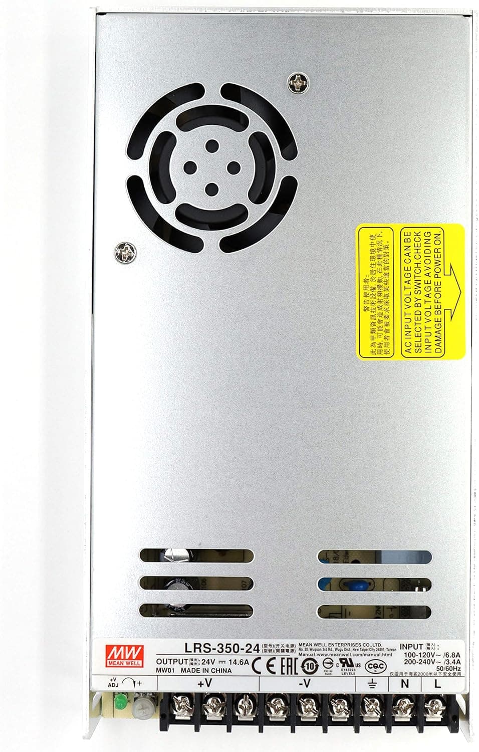 Mean Well LRS-350-24 AC/DC Switching Power Supply 350.4W 24V 14.6A Single Output
