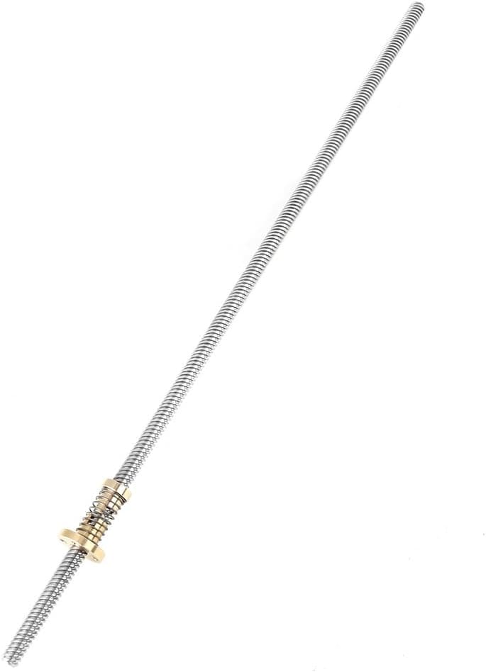 Stainless Steel T8 Lead Screw 400mm with Anti-Backlash Spring Loaded Nut for 3D Printer