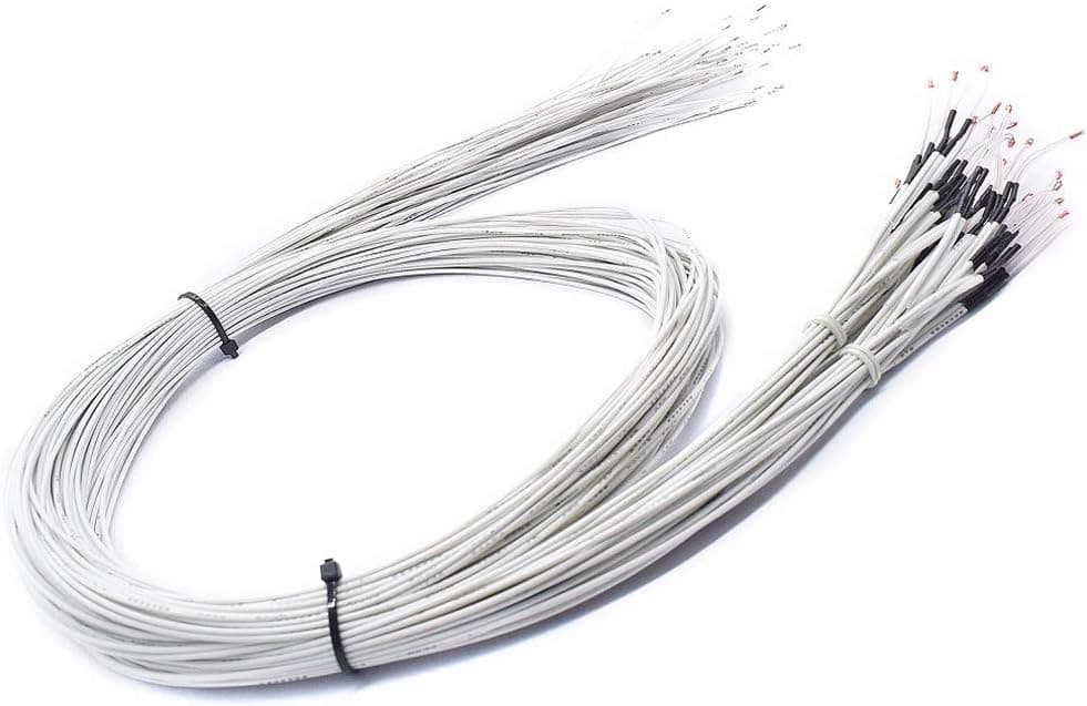 HiLetgo 10pcs 3D Printer 100K ohm NTC 3950 Thermistors Sensors with 1m Cable for RepRap