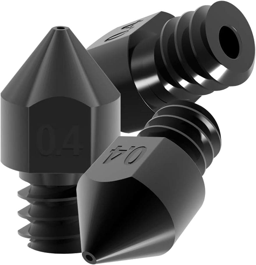 3D Printer Hardened Steel MK8 Nozzle, 0.4mm, 3 Pcs