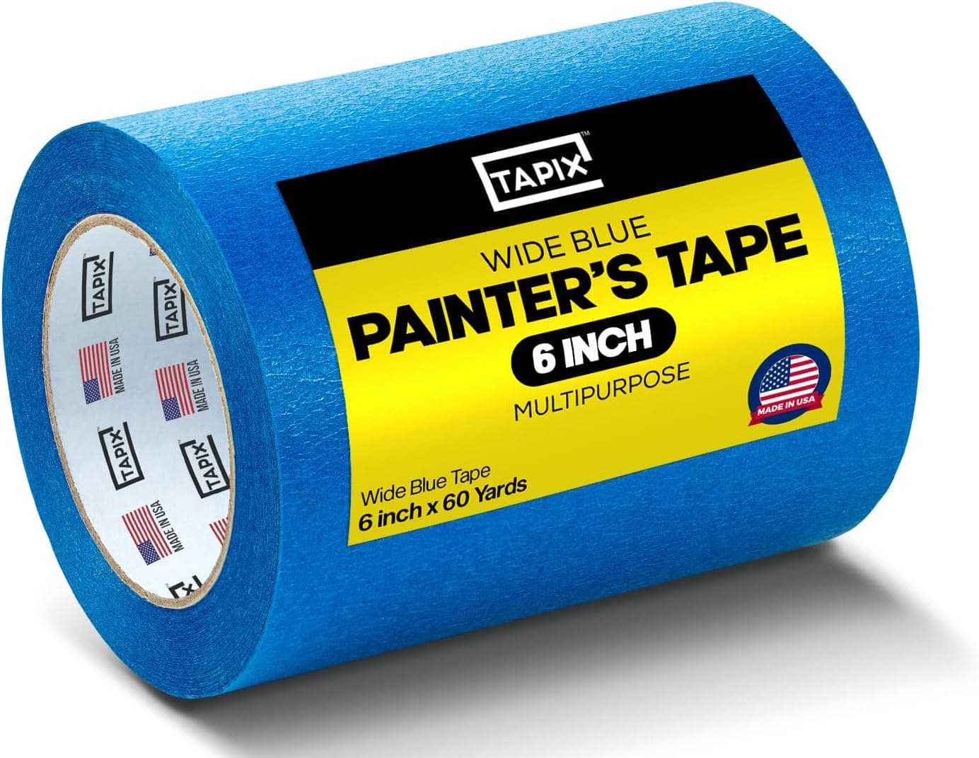 Wide Blue Painters Tape 6 inch x 60 Yards 3D Printing Tape Easy Clean Removal