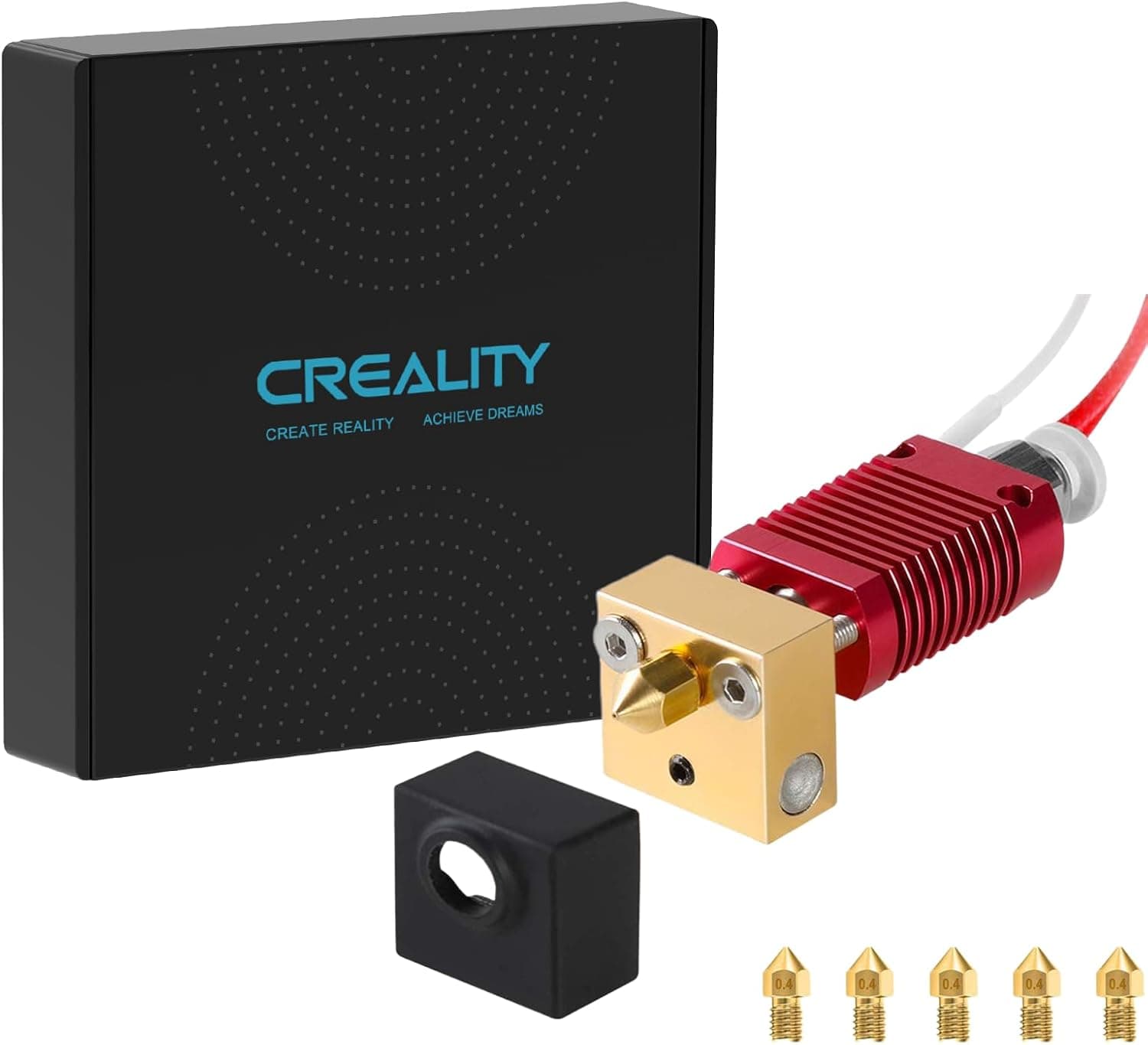 Authentic Creality Assembled Ender 3 Hotend Kit w/ 5X 0.4mm Nozzles for Ender 3/V2/Pro
