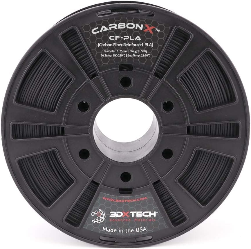 3DXTECH CarbonX Carbon Fiber PLA 3D Printing Filament 1.75mm 500g