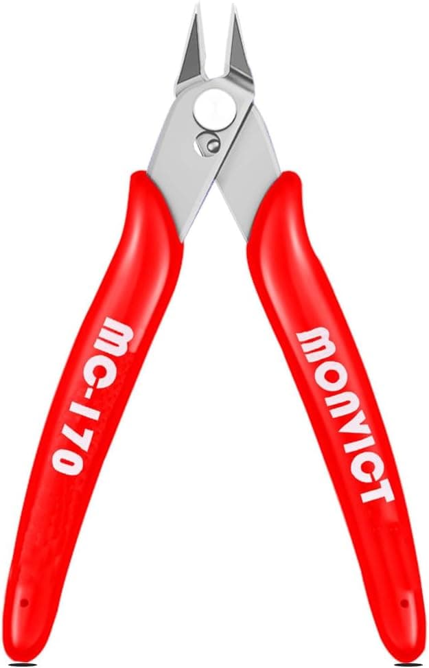 MONVICT 5 Inch Micro Wire Cutters Flush Cutters Ultra Sharp for 3D Printer