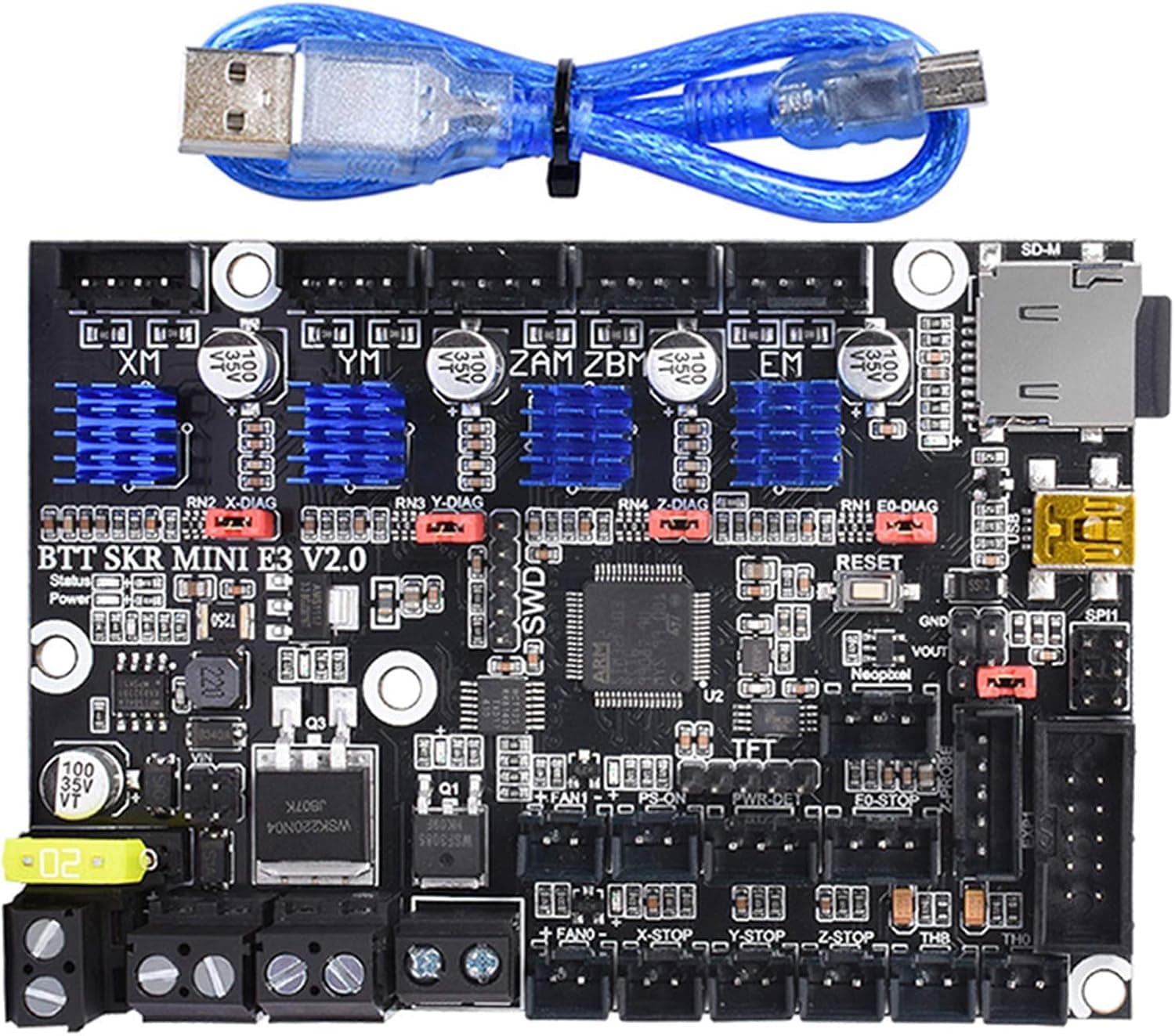 BIGTREETECH SKR Mini E3 V2.0 Control Board 32Bit Silent, TMC2209 UART, Ender 3/V2/Pro/5