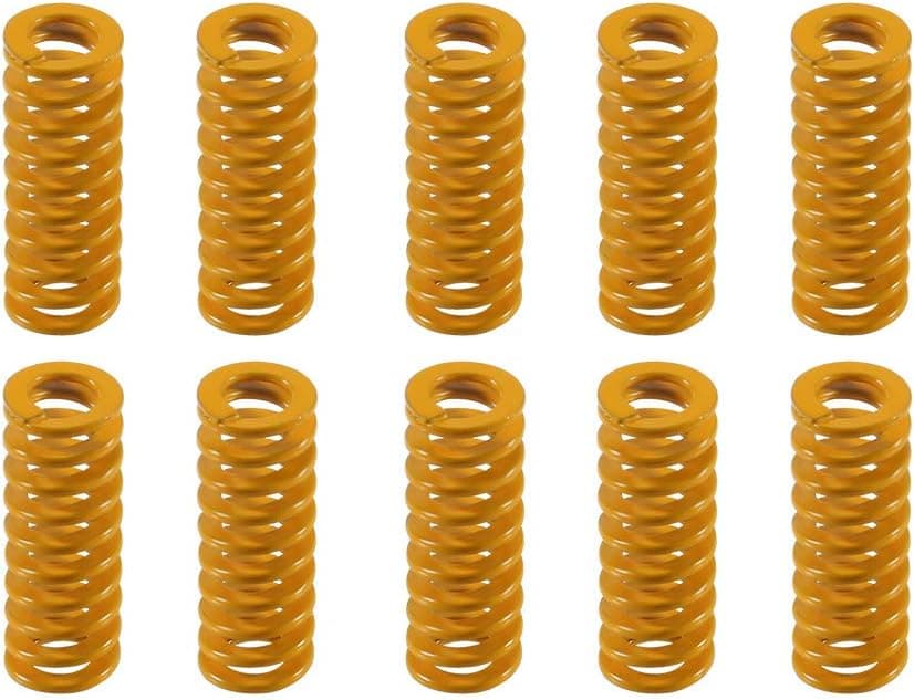 Aokin 3D Printer Bed Springs 8mm OD 20mm Compression Die Springs for Ender 3, 10 Pcs