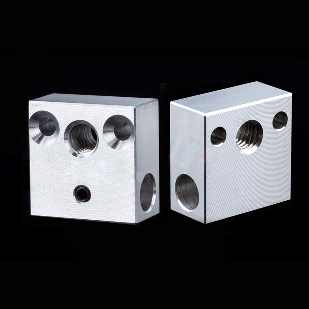 2-Pack CR-10 Heater Block for Creality All Metal Hotend Ender 3s/Pro Ender 5 Pro CR10 (Aluminum)