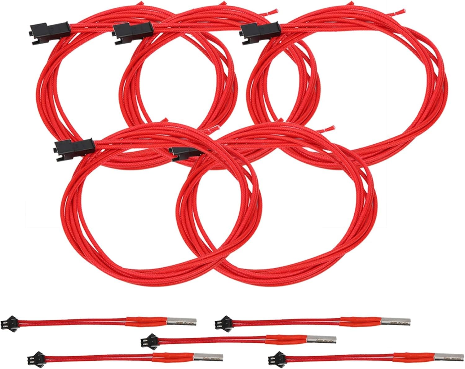 Ceramic Cartridge Heater 24V 40W 3D Printer Heating Rods 5Pcs Set for Hot End