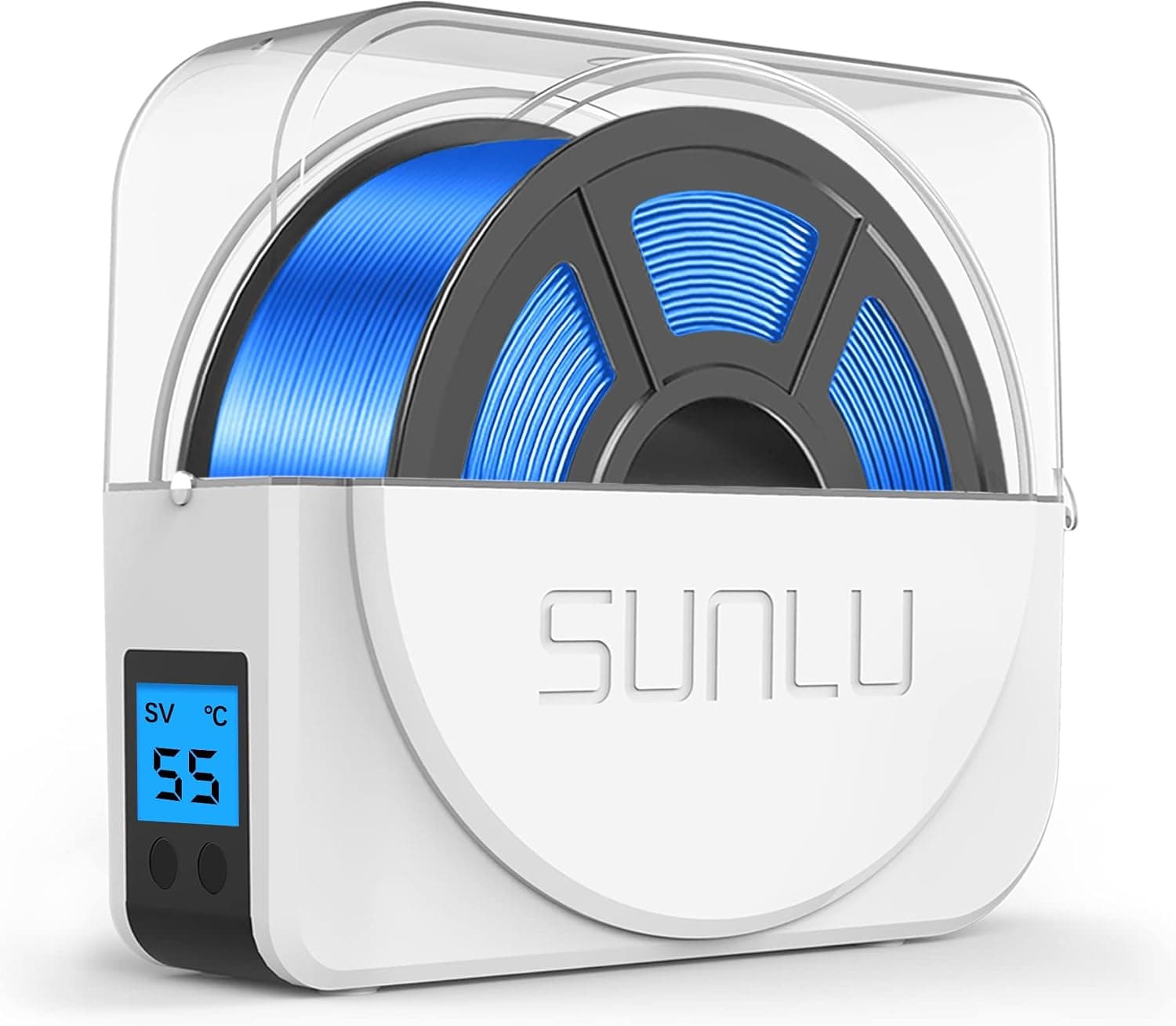 Upgraded SUNLU 3D Printer Filament Dryer Box, Filament Dehydrator, Holder, Storage Box, White