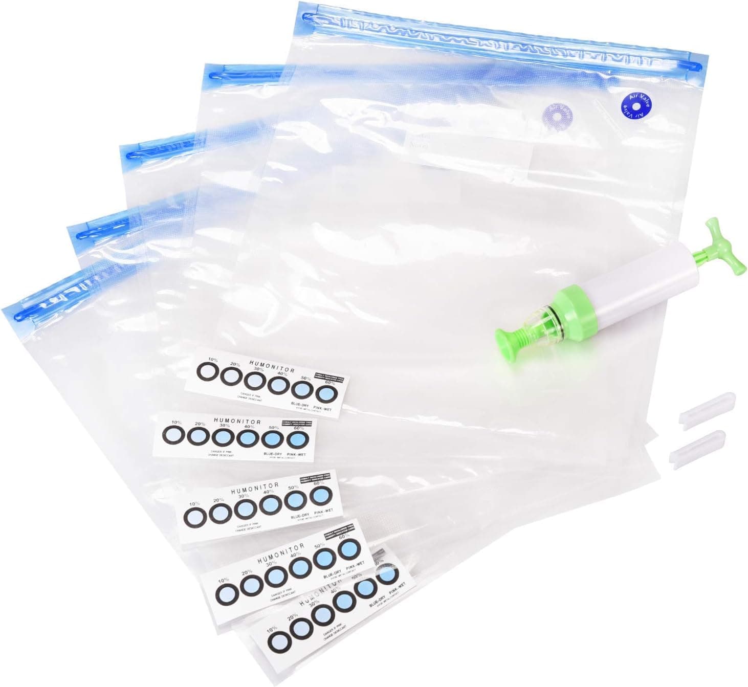 BIQU 3D Printer Filament Storage Bags, Vacuum Sealed Dry Bags Kit with Hand Pump (Pack of 5)
