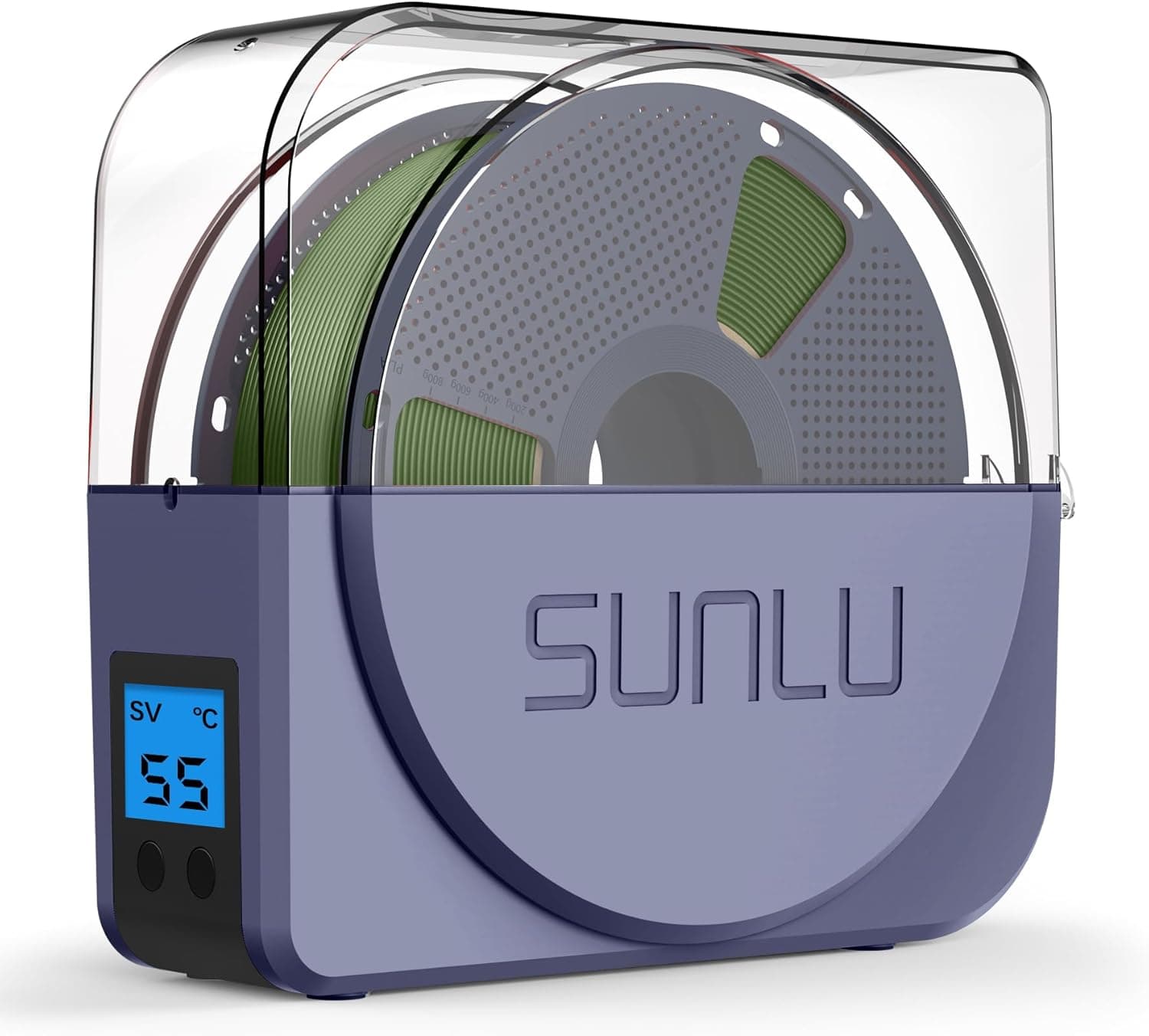 SUNLU Filament Dryer Box S1 Plus, Blue Grey, Built-in Circulation Fan, Storage Box 1.75 2.85 3.00