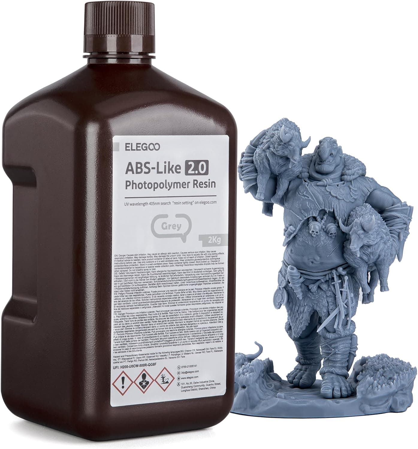 ELEGOO Upgraded ABS-Like 3D Rapid Resin 405nm LCD/MSLA/DLP