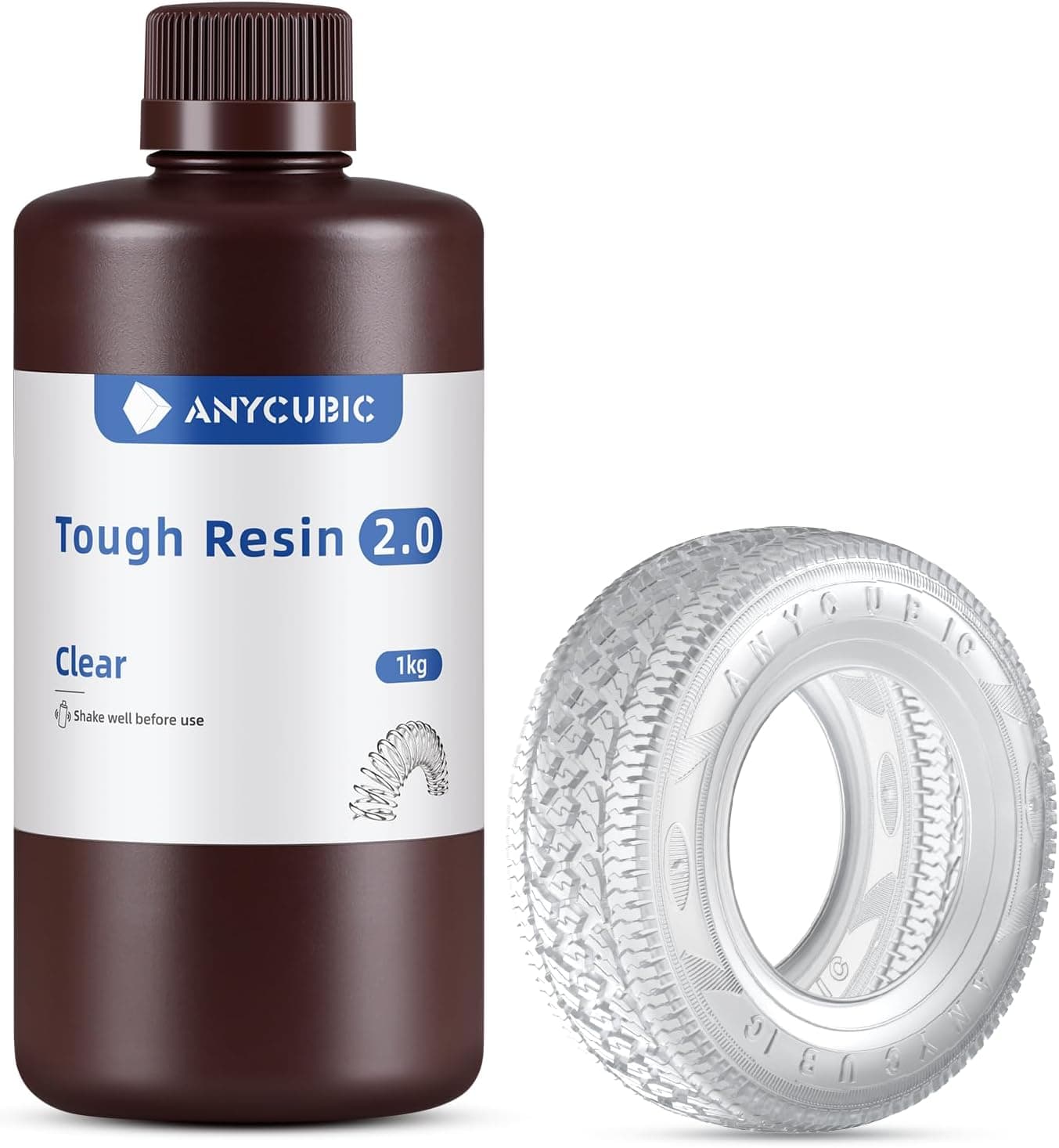 ANYCUBIC Tough Resin 2.0 High Toughness High Precision 4K 8K Clear 1kg