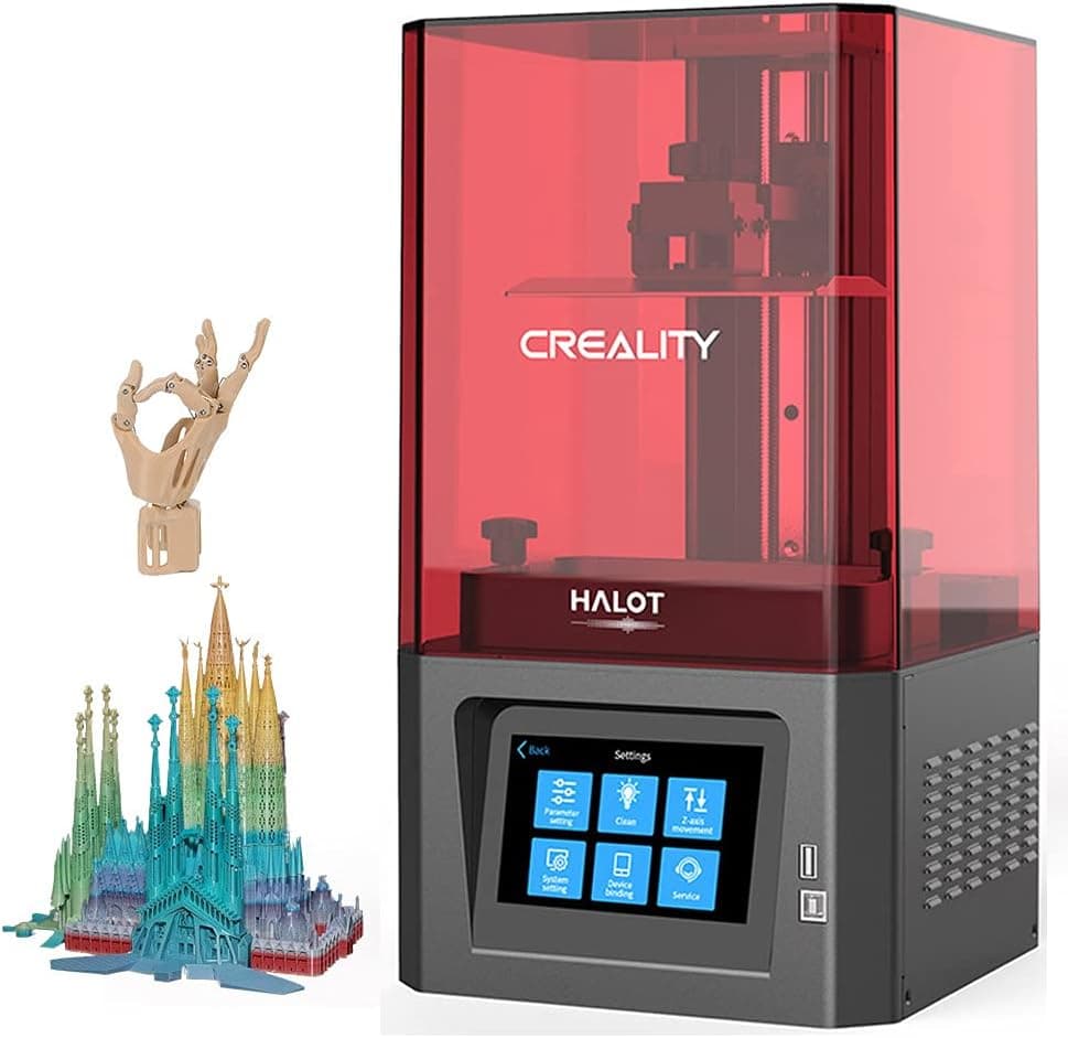 Creality HALOT ONE Resin 3D Printer, 2K 6-inch Monochrome Screen, 127x80x160mm
