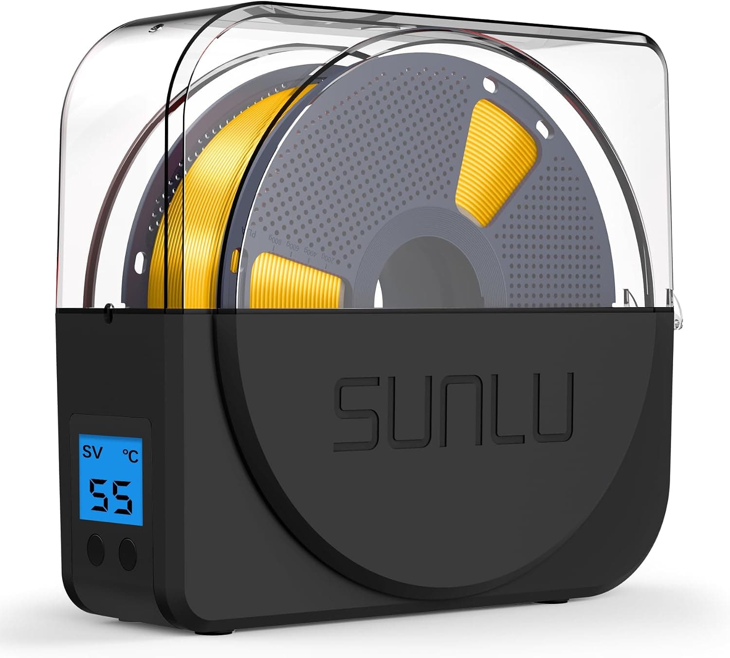 SUNLU Filament Dryer Box S1 Plus, Black, Fan Design, PLA PETG ABS, Storage & Dehydrator