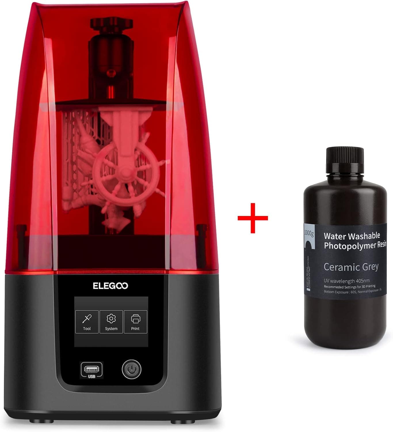 ELEGOO Mars 3 MSLA Resin 3D Printer, 4K Mono LCD
