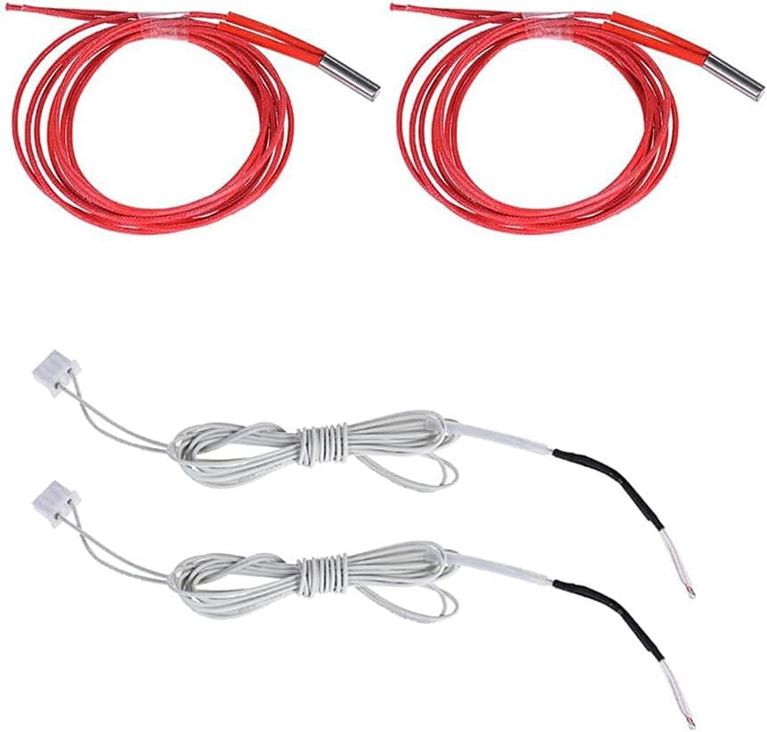 12V 40W Ceramic Cartridge Heater and 3950 100K NTC Thermistor for Anet 3D Printer (4pcs)