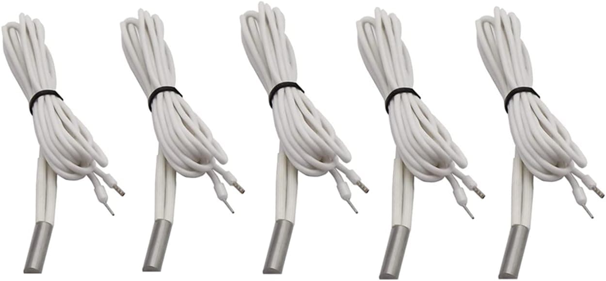 3Dman 24V 70W Heater Cartridge 620 HT-NTC100K Thermistor 1M for 3D Printer V6 J-Head (5 Pcs)
