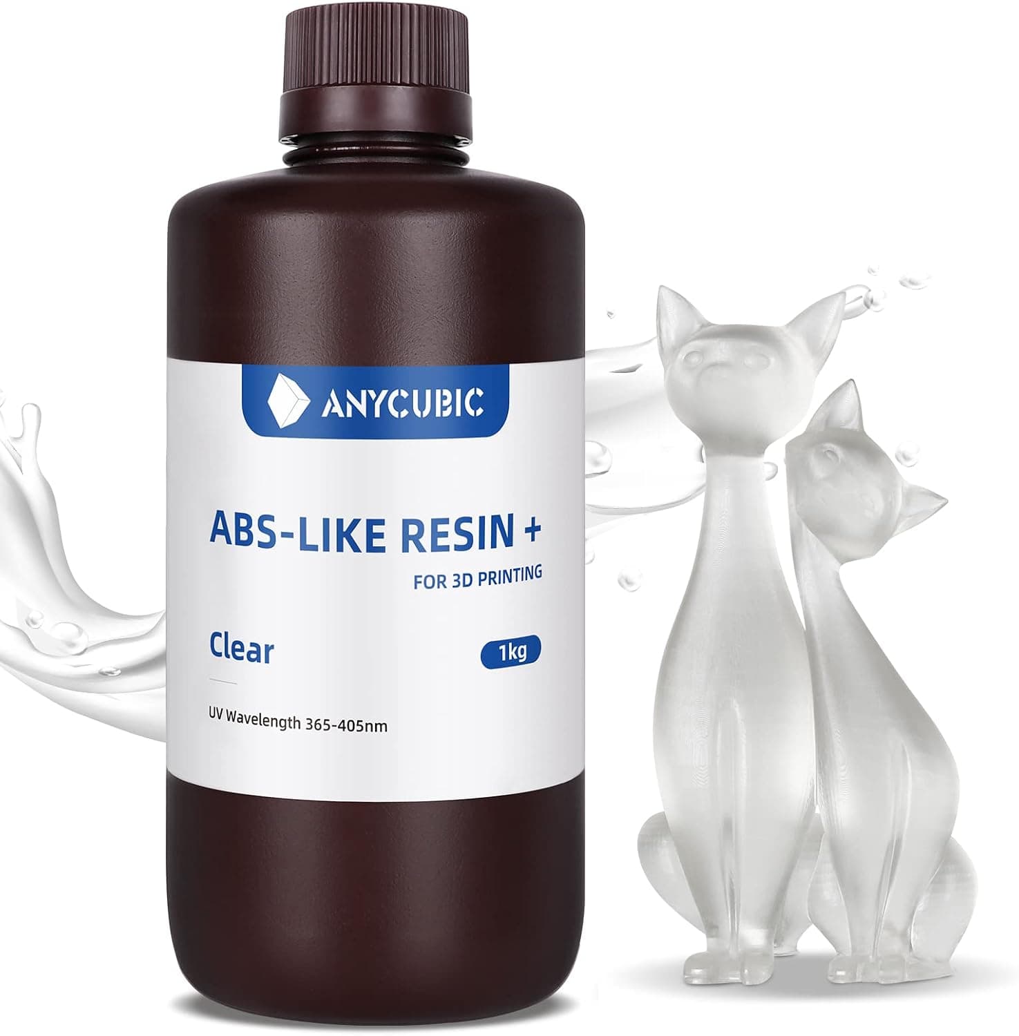 Anycubic Upgraded ABS-Like 3D Printer Resin 405nm 8K Clear 1kg