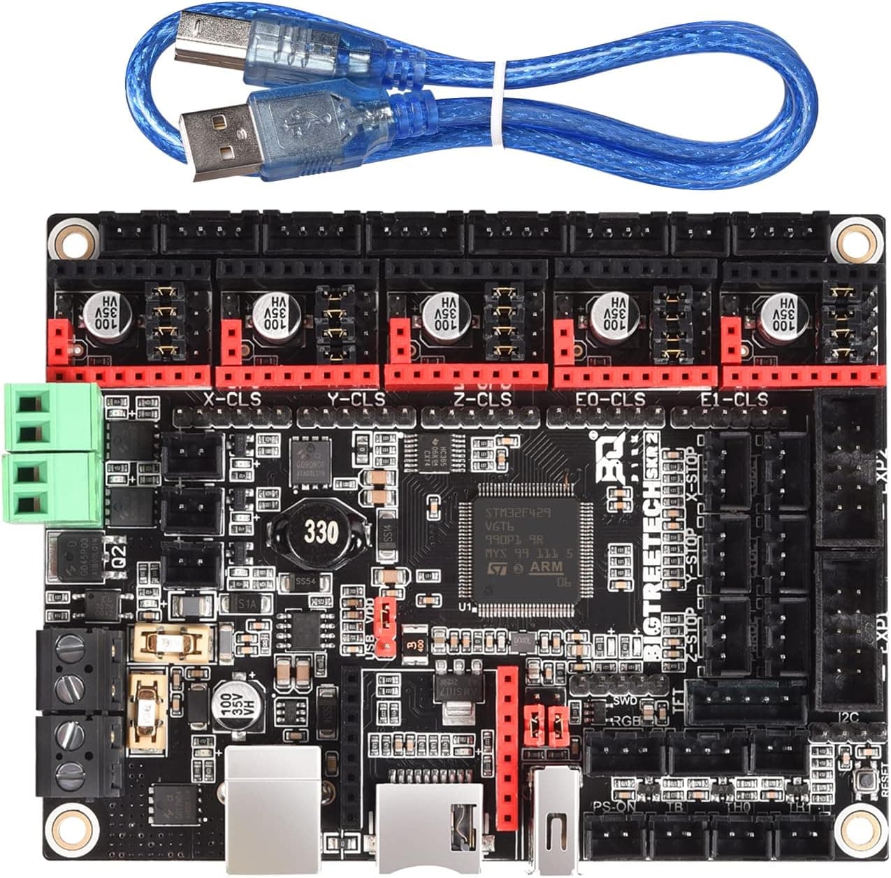 BIGTREETECH SKR 2 32Bit Silent Control Board Upgrade SKR V1.4 Turbo, STM32F429VGT6