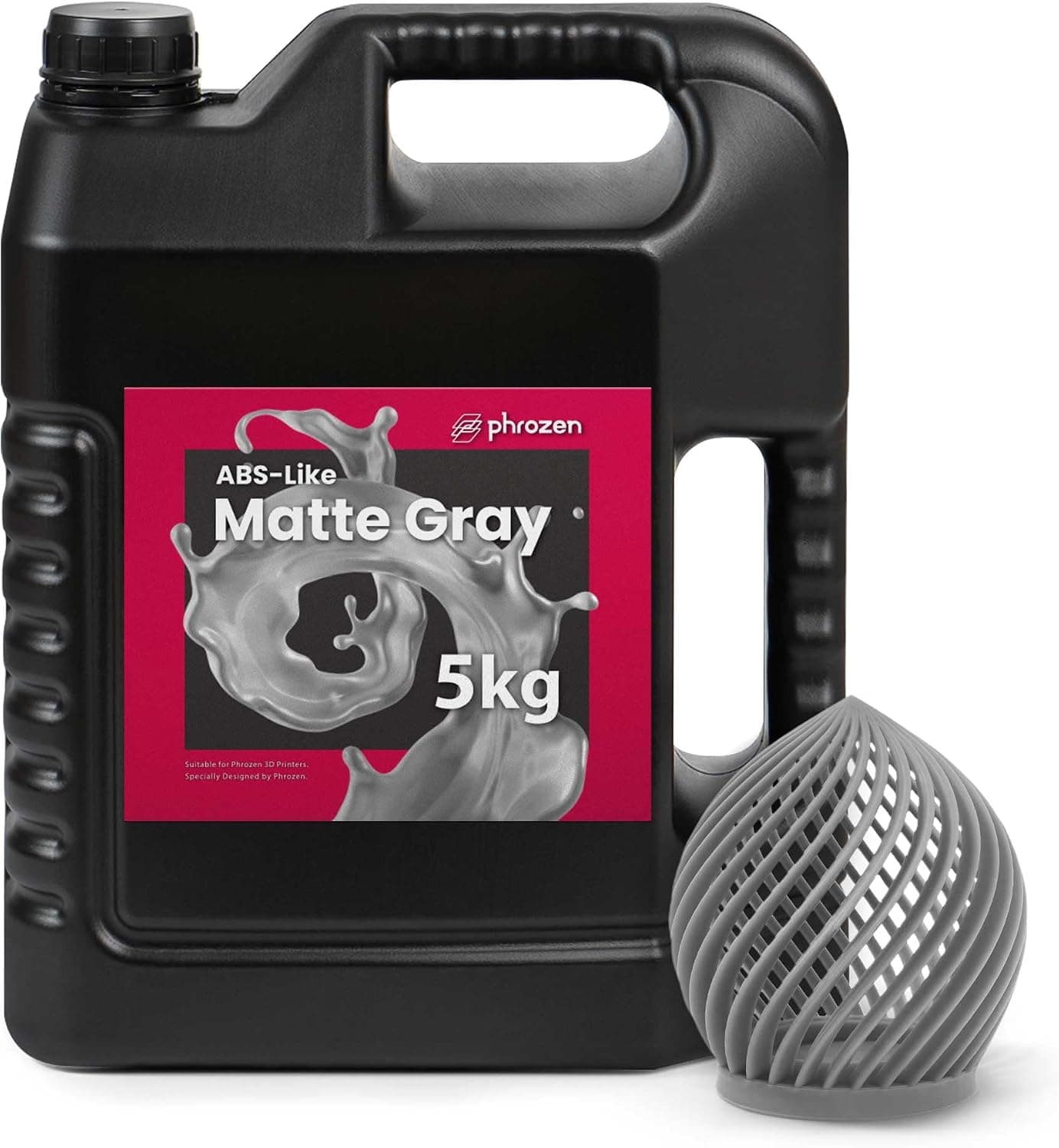 Phrozen ABS-Like Matte Gray Resin 405nm Non-Brittle Low Odor 1kg