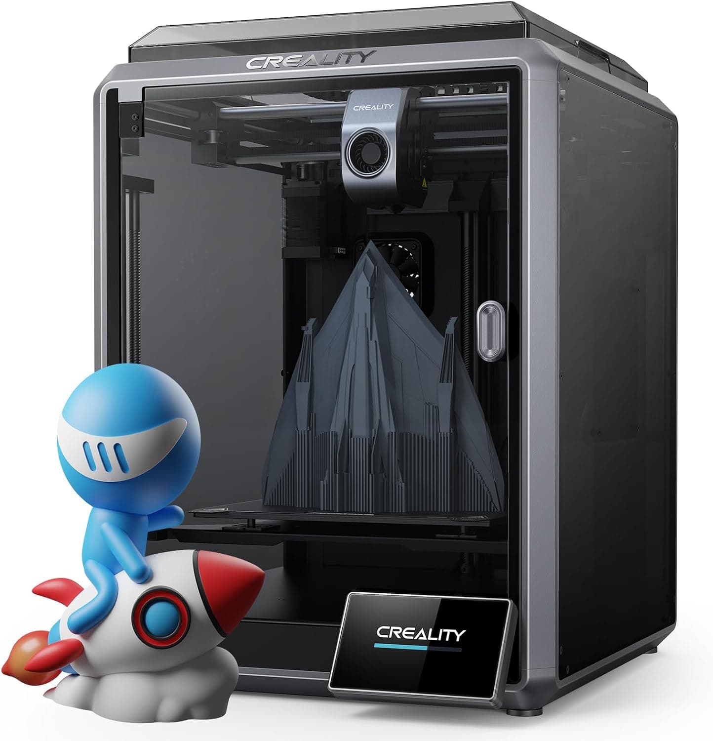 Official Creality K1 3D Printer, 600mm/s, 32mm3/s Max Flow Hotend, Auto Leveling