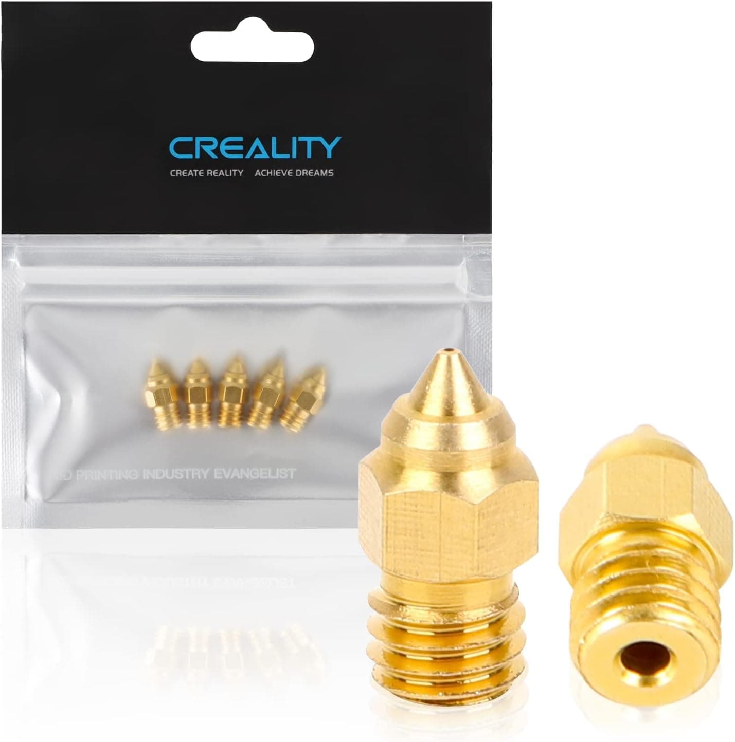 Creality 5pcs 3D Printer Brass Nozzles MK8 0.4mm