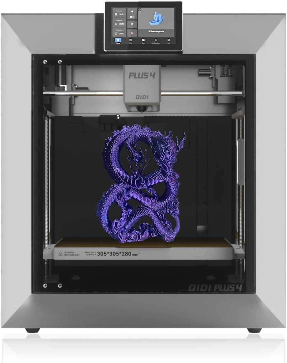 QIDI PLUS4 3D Printer, Enclosed, 65C Heated Chamber, 600mm/s, 370C Extruder