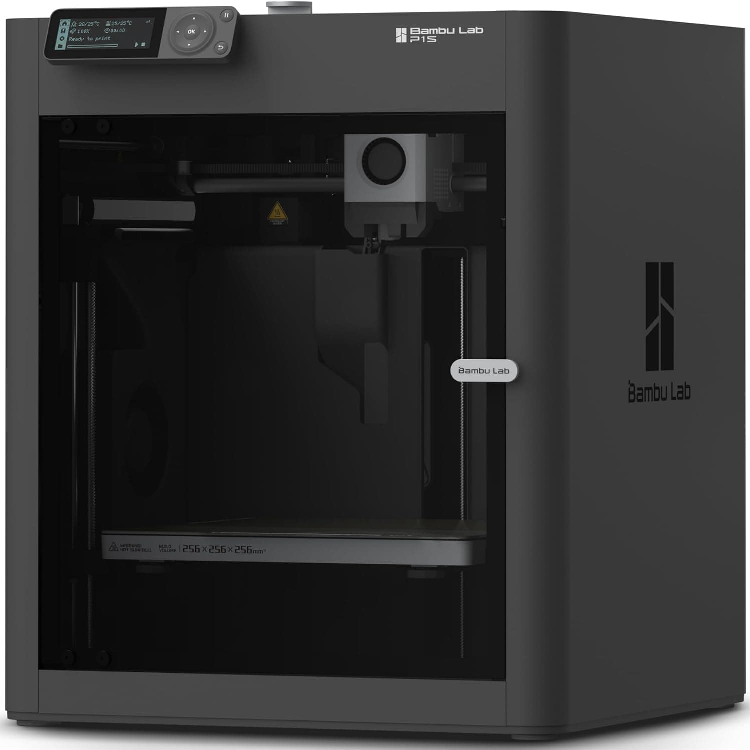 Bambu Lab P1S 3D Printer, Enclosed CoreXY FDM, High Speed & Precision