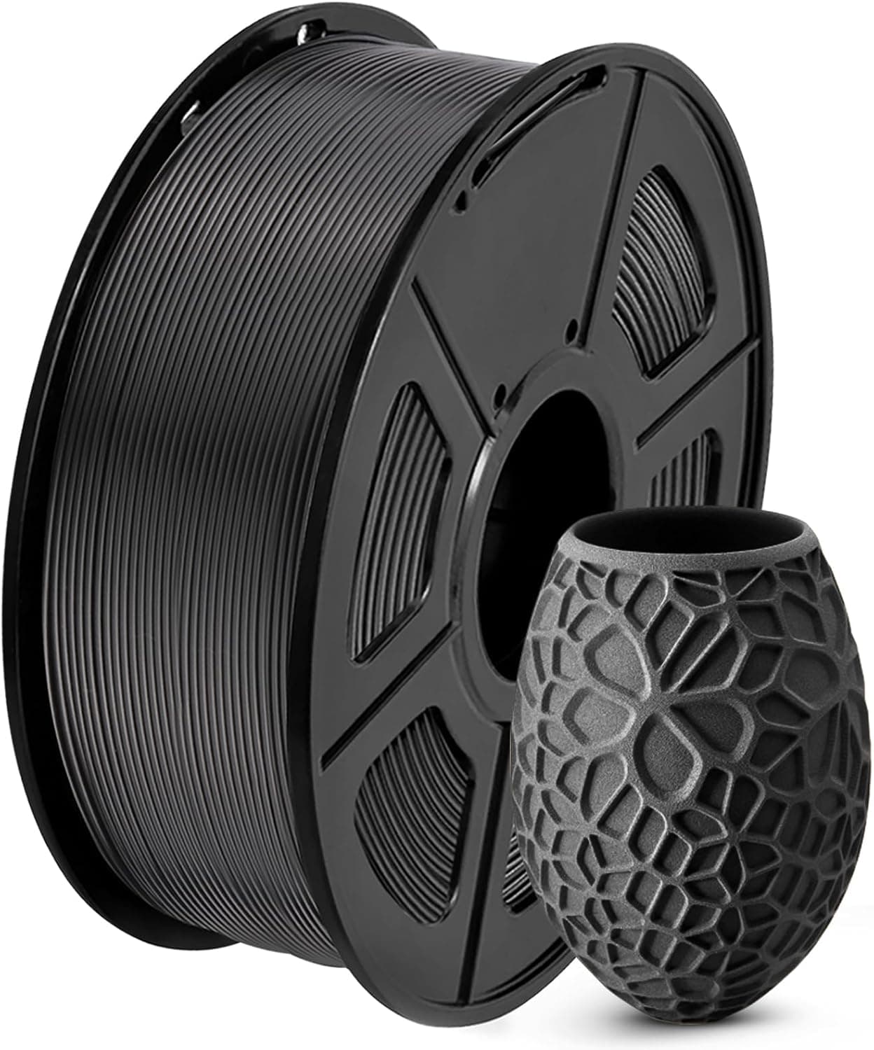 SUNLU 2kg PLA 3D Printer Filament 1.75mm, Pack of 2, Red+Pure Yellow