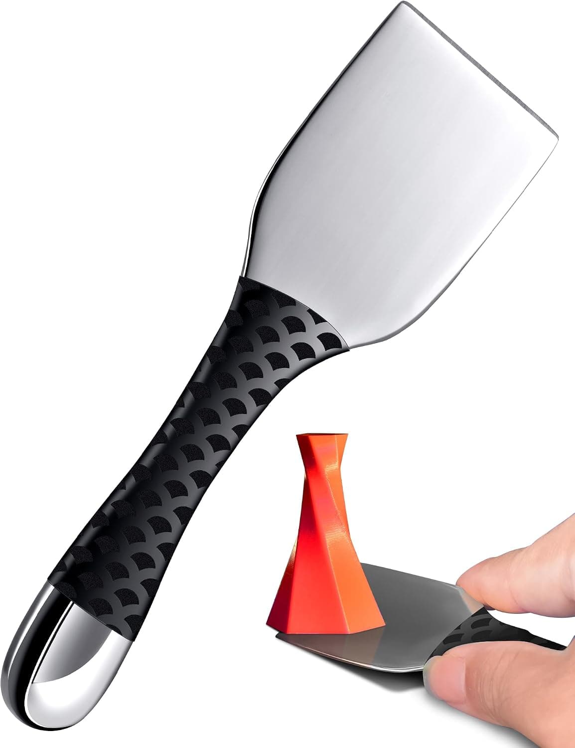 EVOULTES Professional 3D Printer Removal Spatula Stainless Steel Comfortable Grip