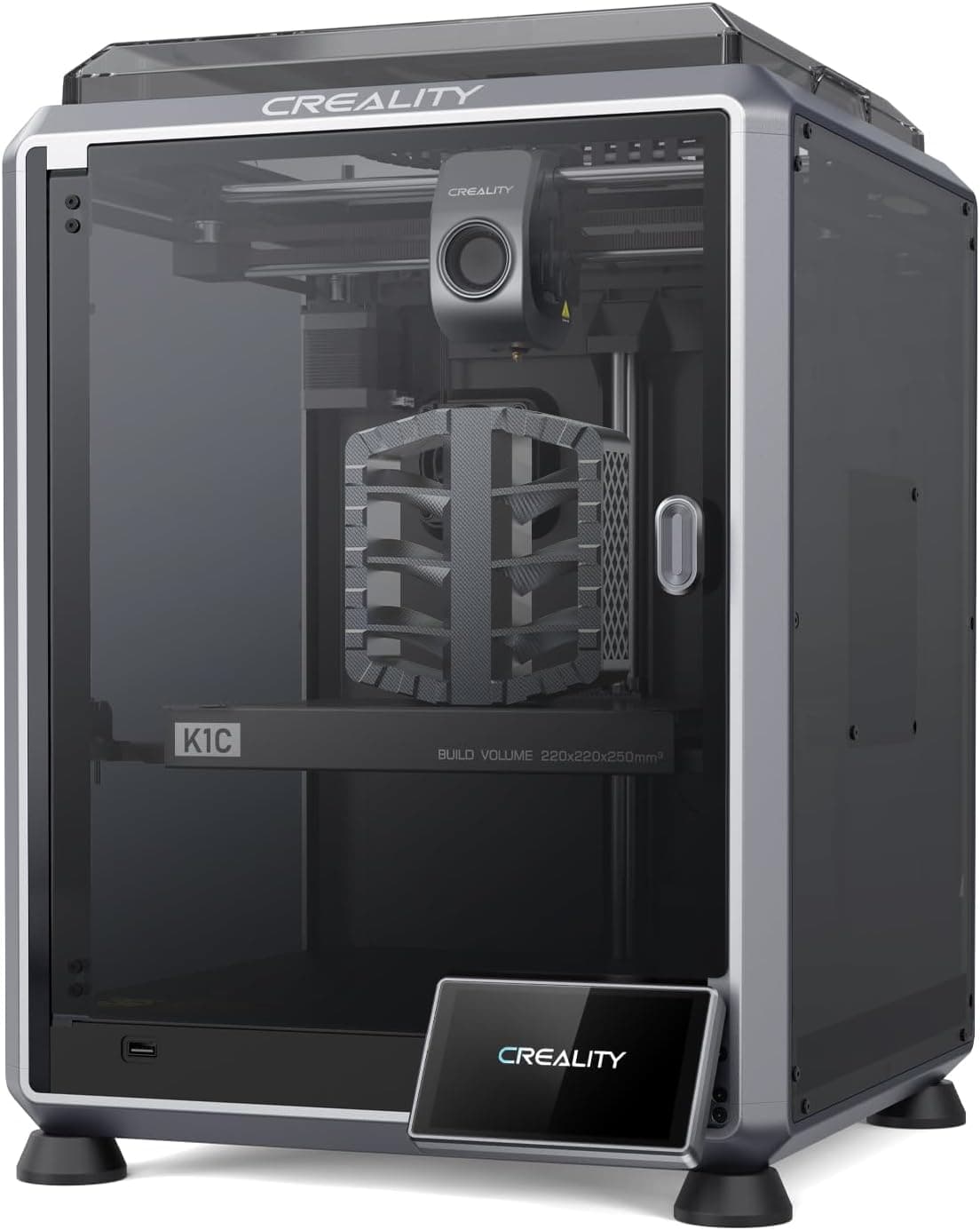 Creality K1C 3D Printer, up to 600mm/s, Carbon Fiber Printing, Anti-Vibration