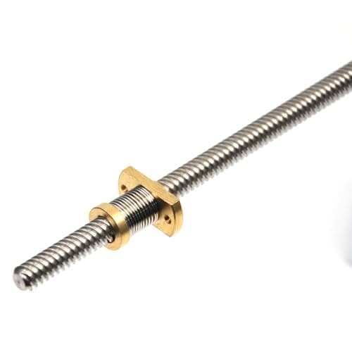 ReliaBot 365mm T8 Tr8x8 Z Axis Lead Screw with Anti Backlash Spring Loaded Brass Nut Z-axis Upgrade Kit 8mm Lead for Ender 3 V2/ V2 Neo/Ender 3 Pro/Ender 3/Ender 3 Neo/Voxelab 3D Printer
