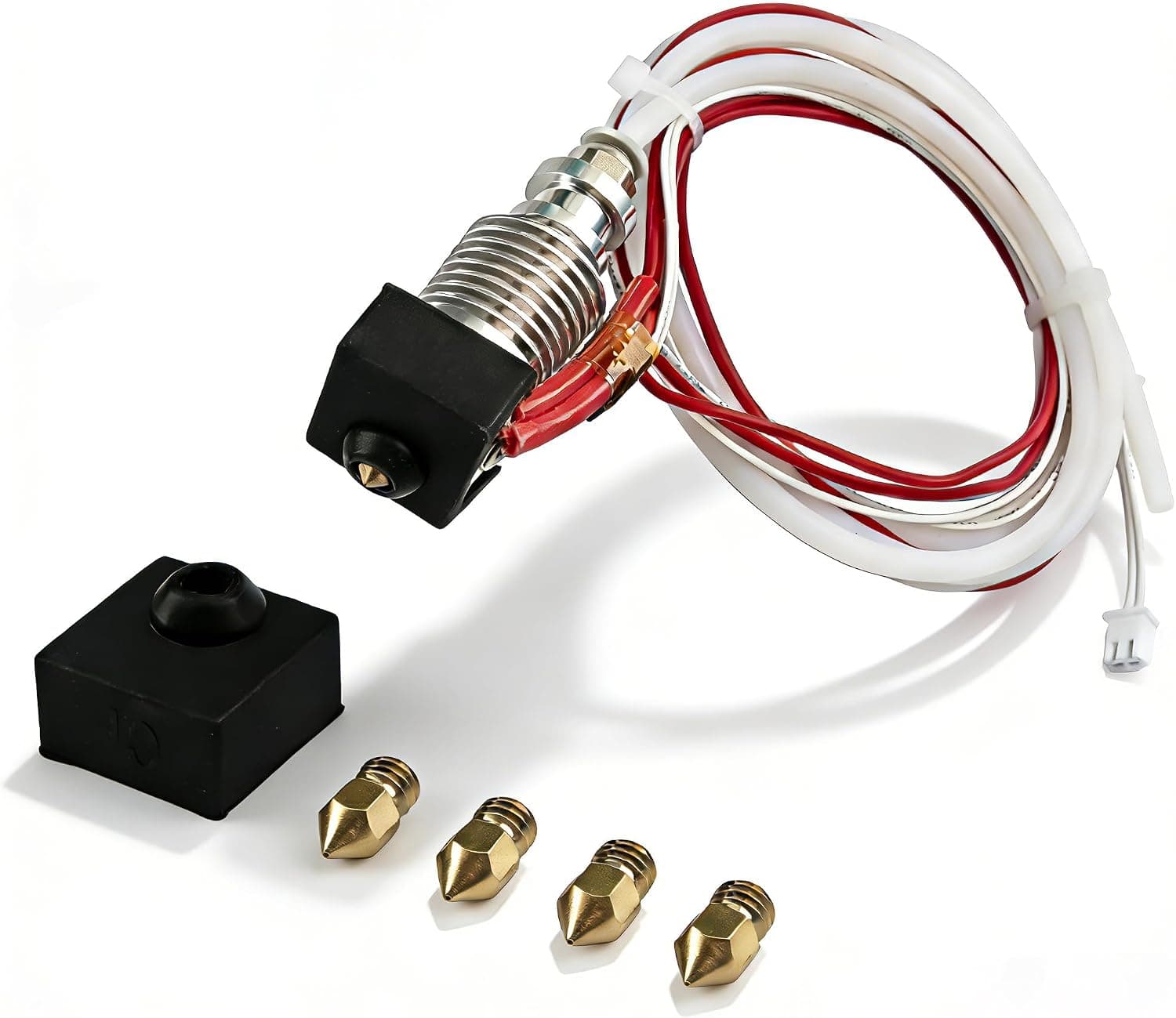 V2 V3 Hot End Kit, All Metal Hotend Assembly for Creality Ender 3/Pro/V2, Clog-Resistant (1 Pack)