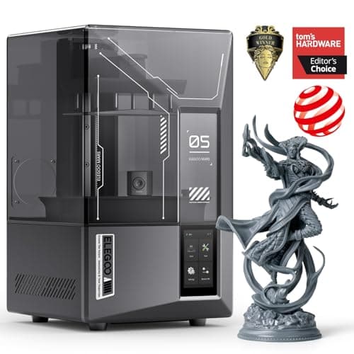 ELEGOO Mars 5 Ultra Resin 3D Printer | 7" 9K Mono LCD, Smart Automatic Leveling, Intelligent Detection, Wi-Fi Transfer, Printing Size of 6.04 × 3.06 × 6.49 inch