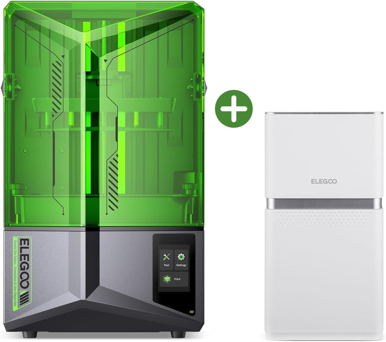 ELEGOO Saturn 4 12K MSLA Resin 3D Printer with Mars Mate Air Purifier