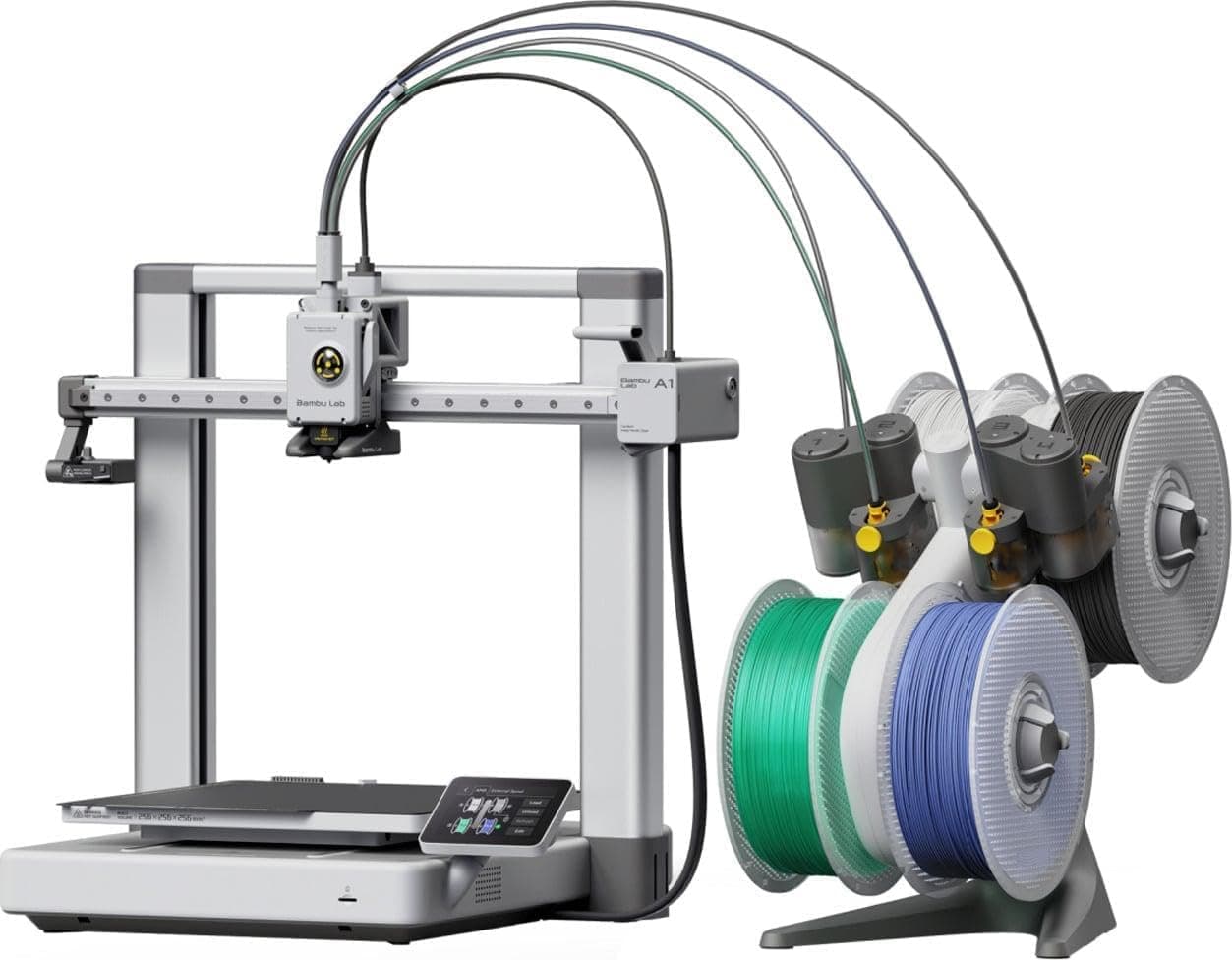 Bambu Lab A1 Combo 3D Printer, Multi-Color with AMS lite