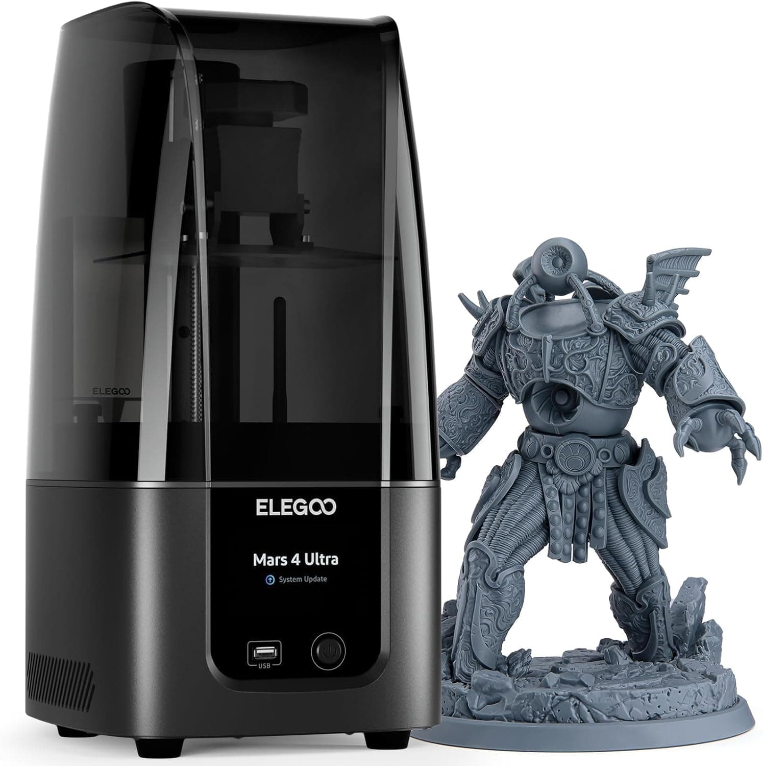 ELEGOO Mars 4 Ultra MSLA Desktop Resin 3D Printer, 7-inch 9K Mono LCD, Wi-Fi