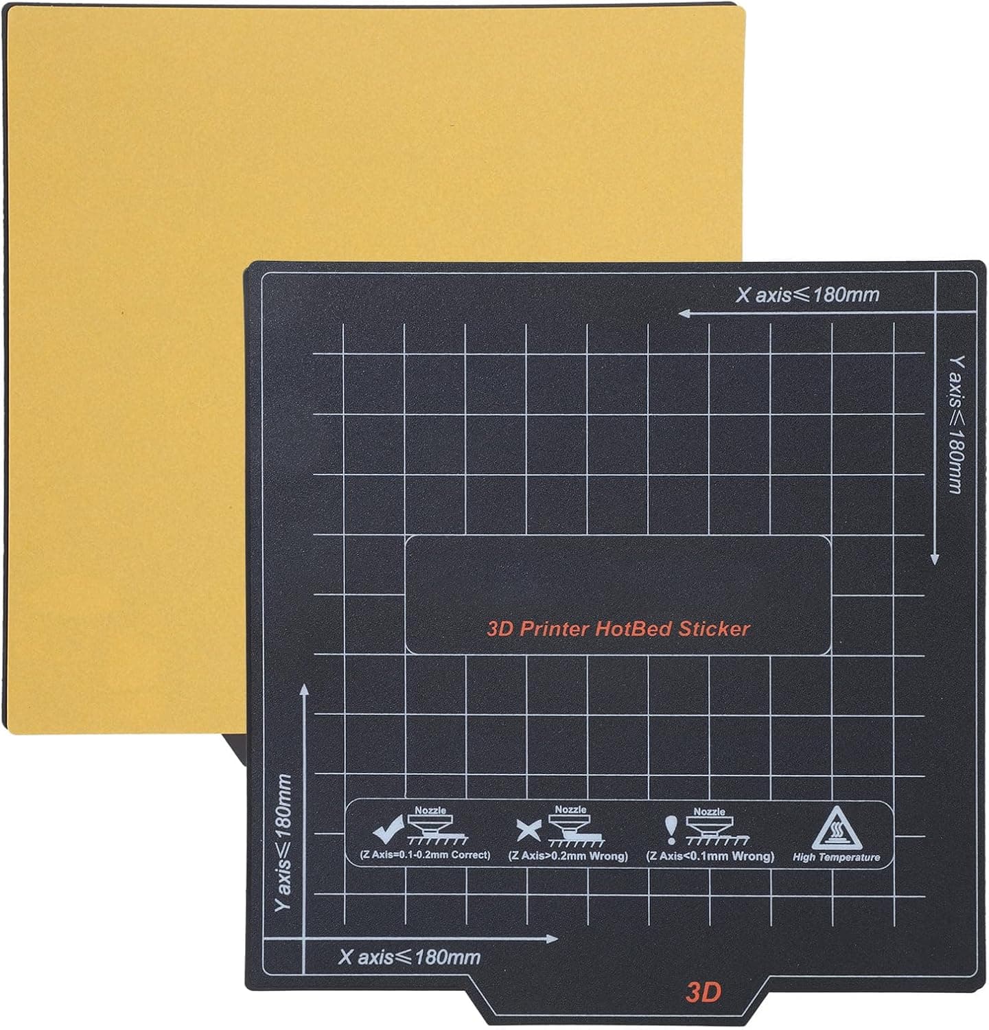 DIIOOMIEEU 3D Printer Hot Bed Sticker Flexible Magnetic Sheet 180/235/310mm
