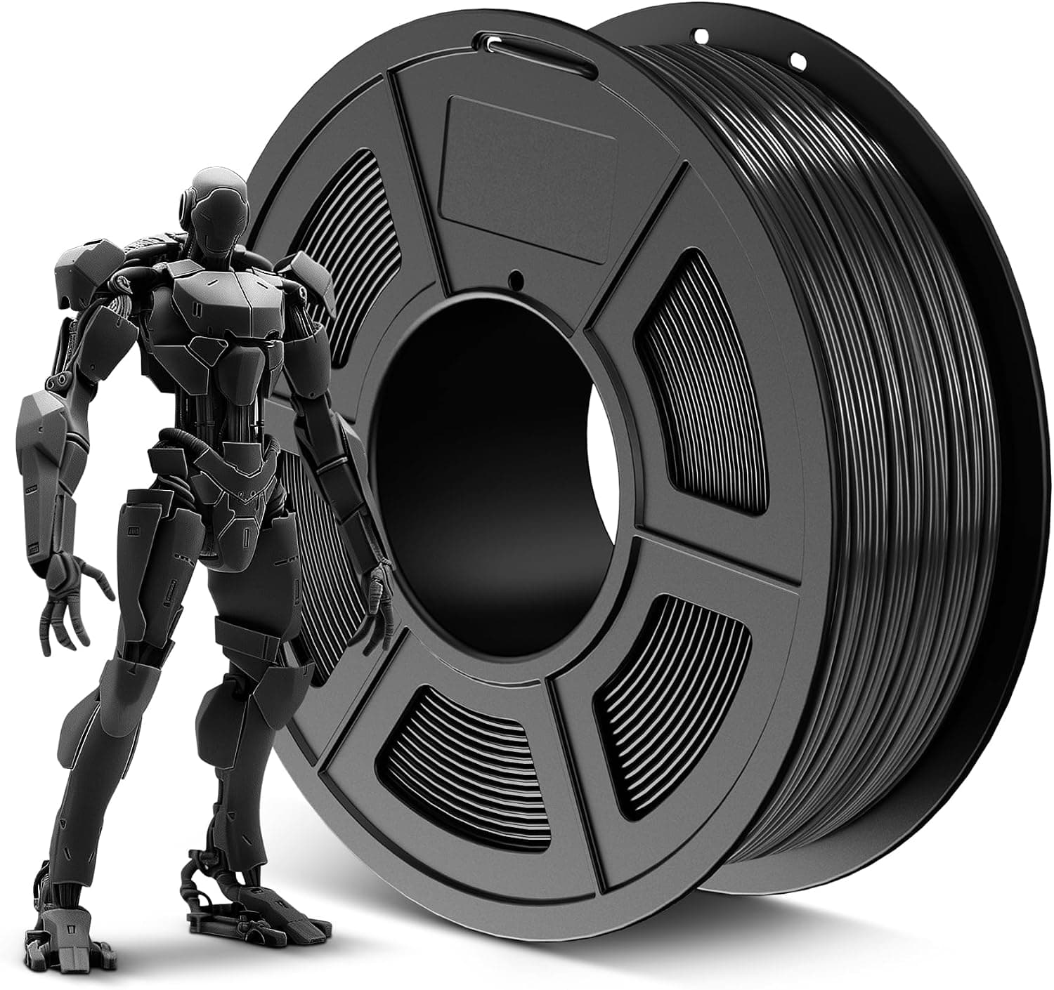 SUNLU ABS Filament 1.75mm, Heat Resistance, 1kg Spool (2.2lbs), Black