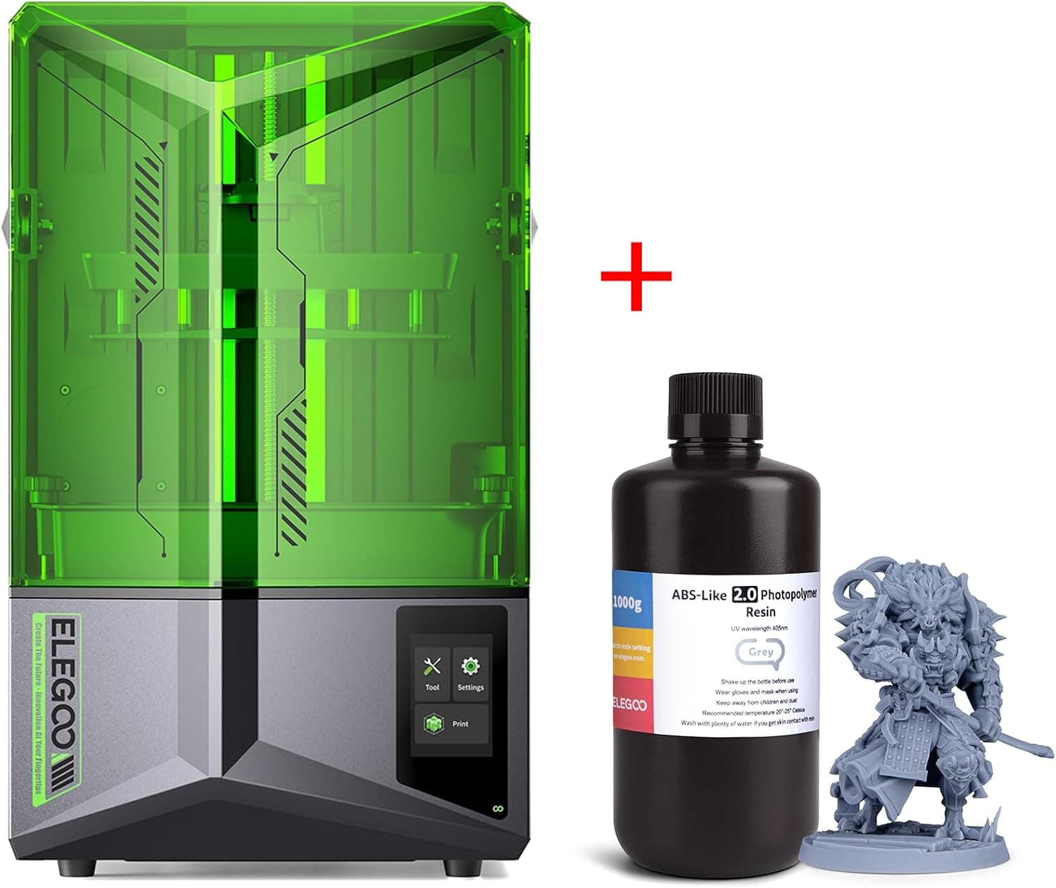 ELEGOO Saturn 4 12K Resin 3D Printer, 10" 12K HD Mono LCD