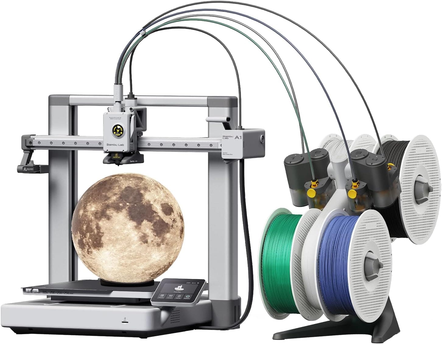 Bambu Lab A1 Combo + LED Lamp Kit, Multi-Color 3D Printing with AMS lite
