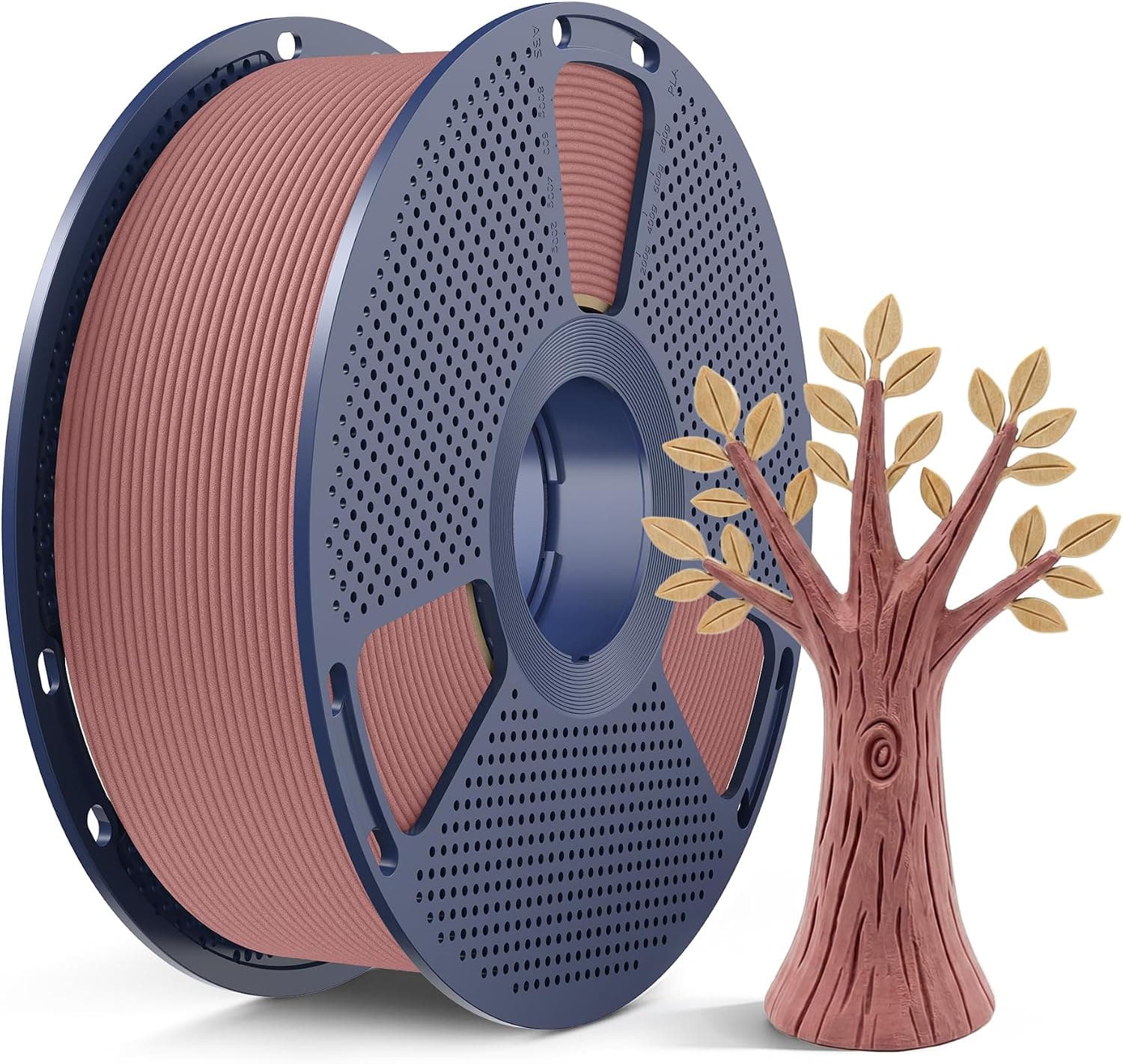 SUNLU Wood PLA Filament 1.75mm, Cherry Wood, Real Wood Fiber, 1kg Spool